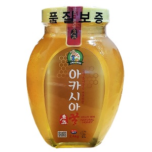 [소백산 꿀아저씨] 아카시아 천연벌꿀 2.4 kg