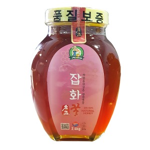 [소백산 꿀아저씨] 잡화 천연벌꿀 2.4 kg